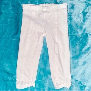 Baby Girls White Ruched Detail Leggings ✨ Size 2A  - 18 months ✨ Like NEW ✨